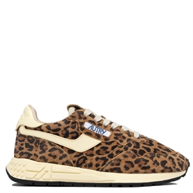 Autry Reelwind Low Sneakers, Leopard Suede & Rutabaga Leather